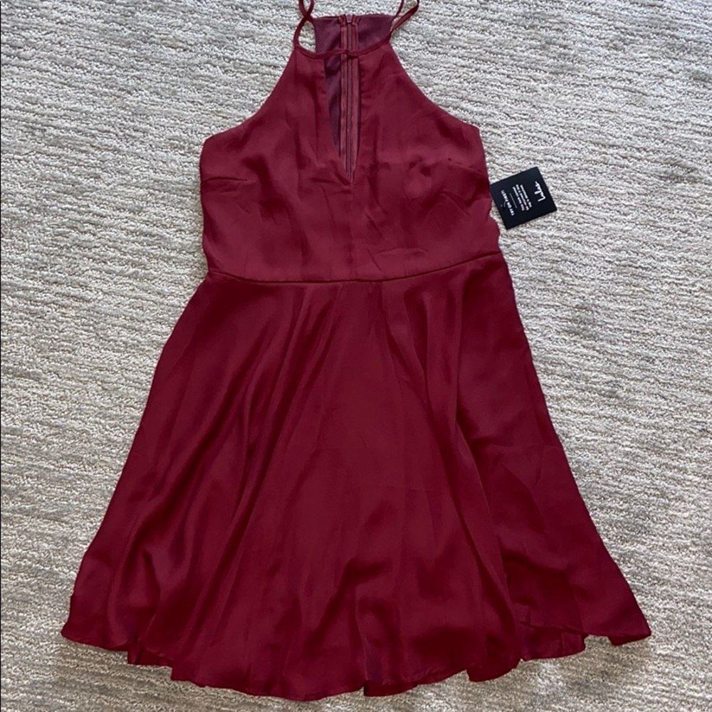 maroon dress